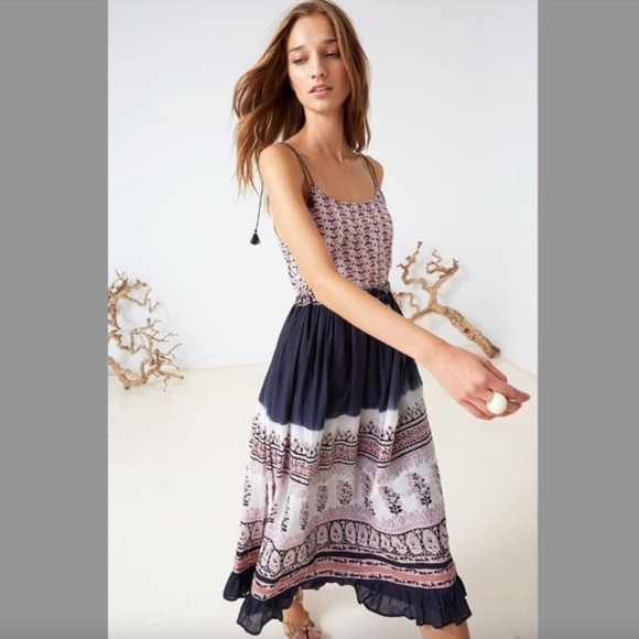 Ulla Johnson Dresses & Skirts - Ulla Johnson Beverly Indian Floral Cotton Voile Boho Midi Dress Womens Size 0